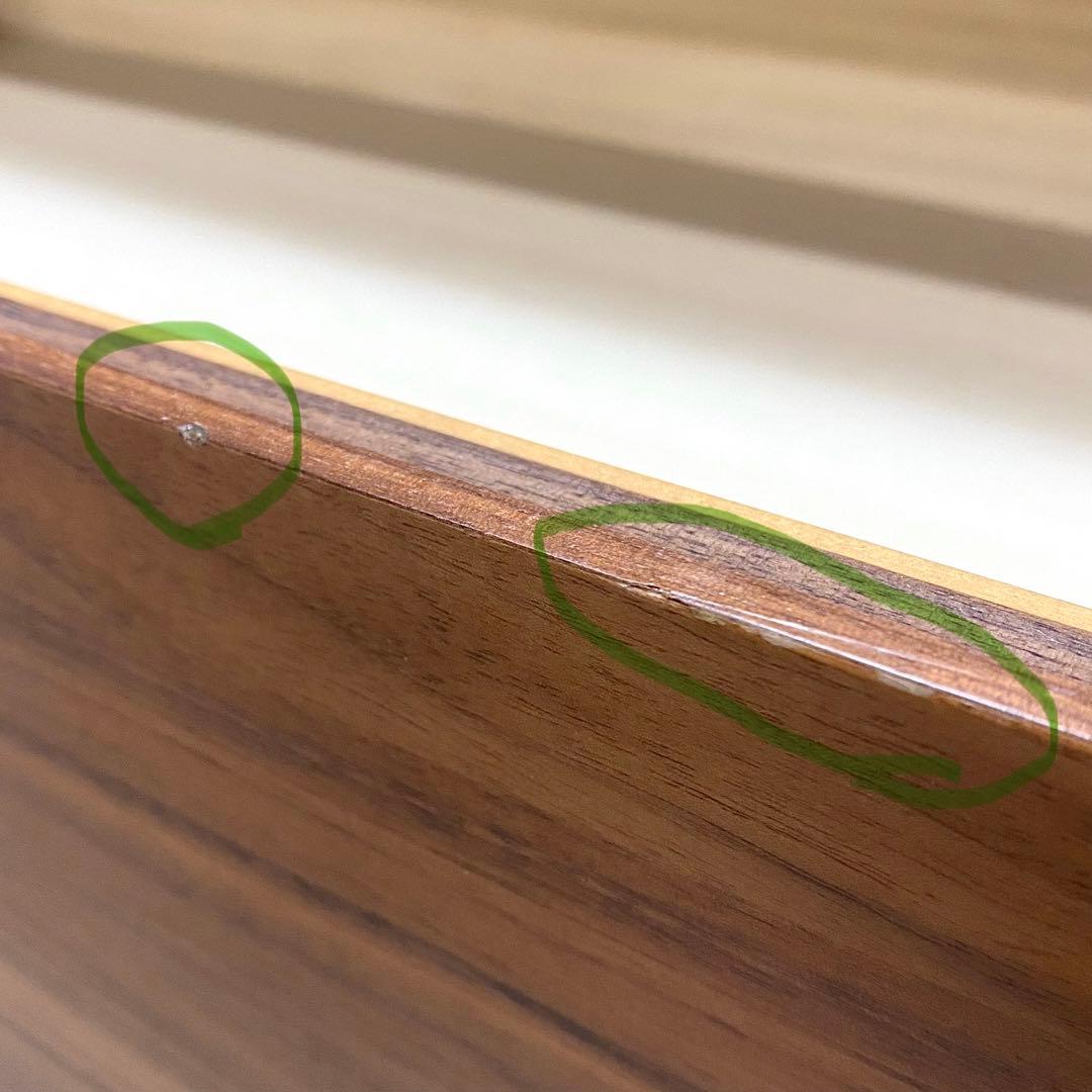 MUJI 無印良品 チェスト 引き出し 収納 4段 ウォールナット材突板