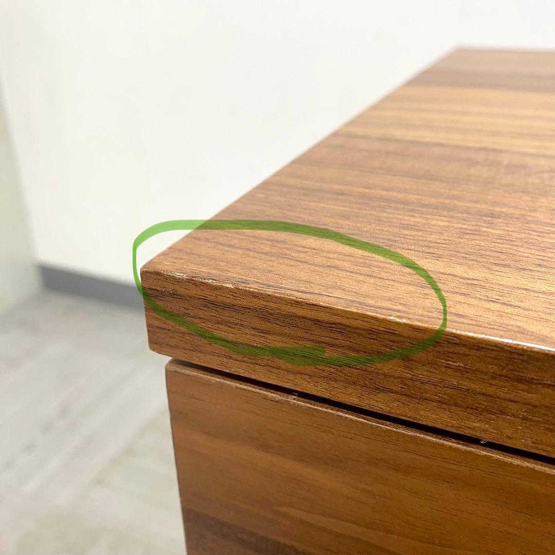 MUJI 無印良品 チェスト 引き出し 収納 4段 ウォールナット材突板