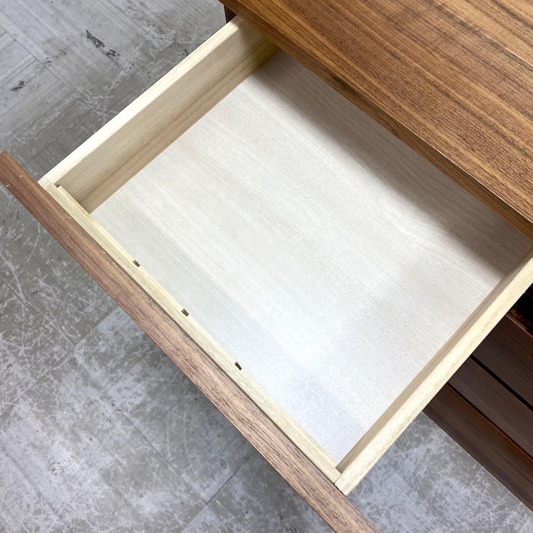 MUJI 無印良品 チェスト 引き出し 収納 4段 ウォールナット材突板