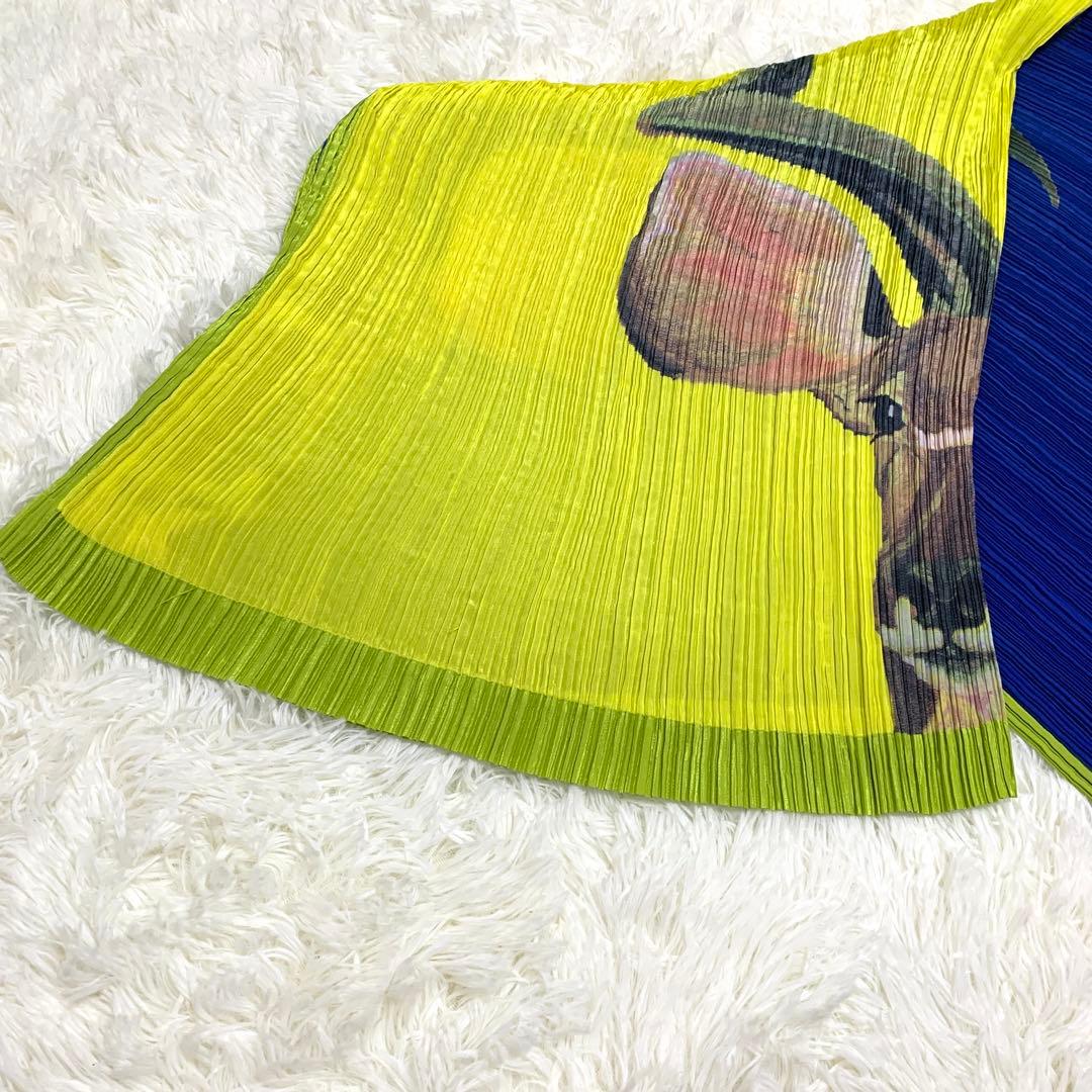 【MAICAT】プリーツプリーズ フラミンゴ 鹿 アニマルプリント