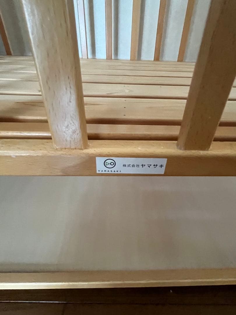 【直接引き渡し】徳島県 ベビーベッド　ヤマサキハイタイプ2ドアオープン2段階調整