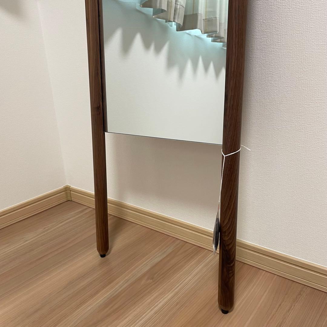 関家具 スタンドミラー スーク 姿見 全身鏡 ウォールナット 新品