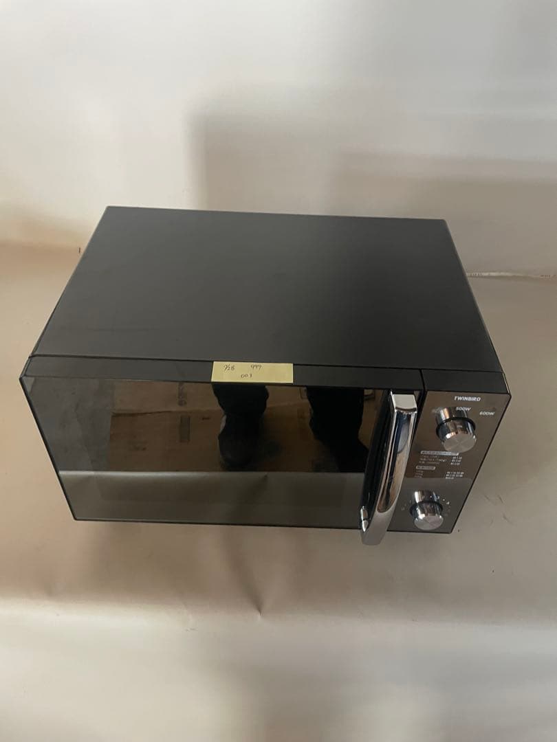 ツインバード ミラーガラスフラット電子レンジ DR-D278B 2023年