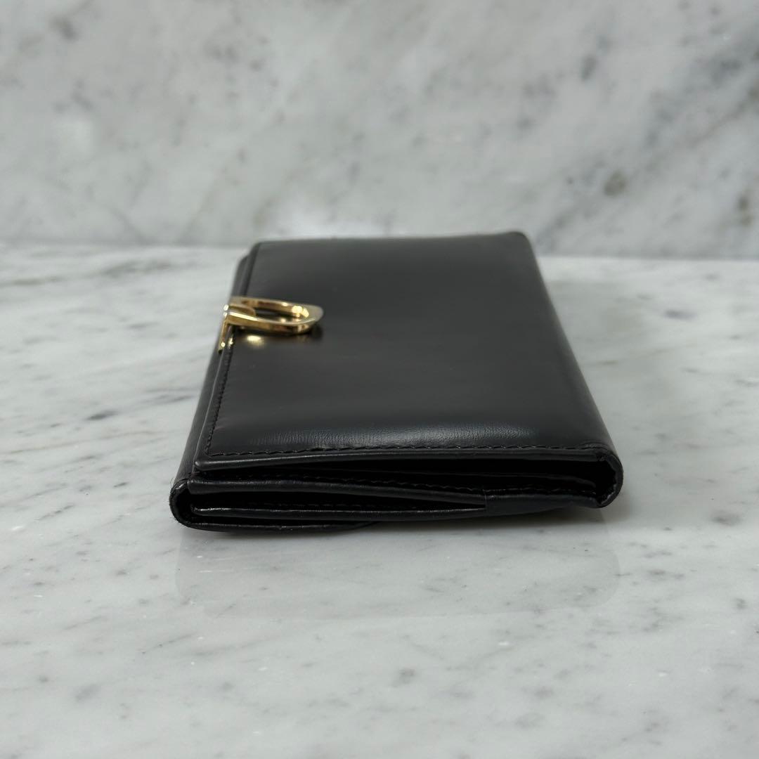 GUCCI グッチ 長財布 ブラック 黒 ロゴ G ロック 金 艶有り