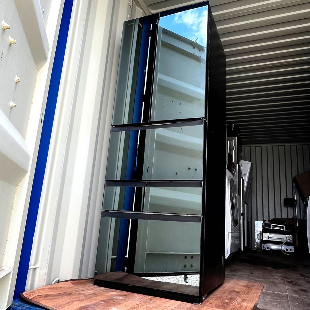 取付無料！東芝ベジータ クリスタルミラーおしゃれインテリア6ドア冷蔵庫！洗濯機