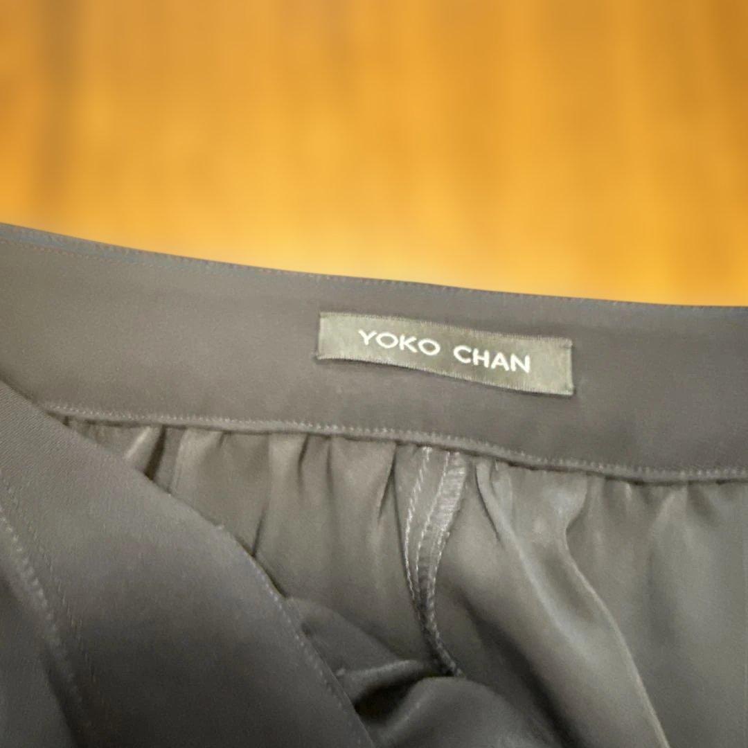YOKO CHANハイウストギャザーパンツ38サイズ YCP-220-063