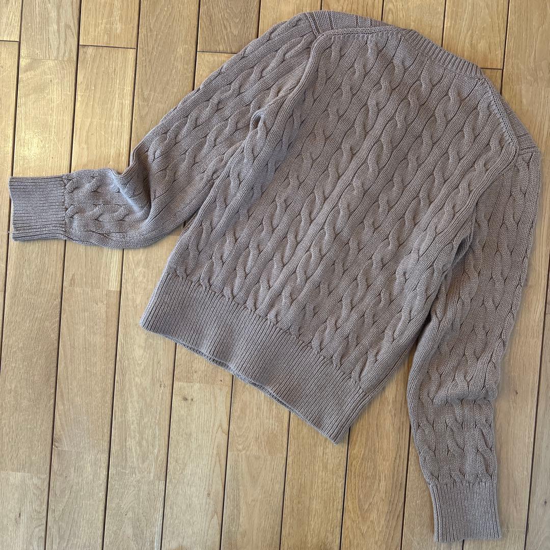美品　POLO RALPH LAUREN　ケーブルニットカーディガン　М　165