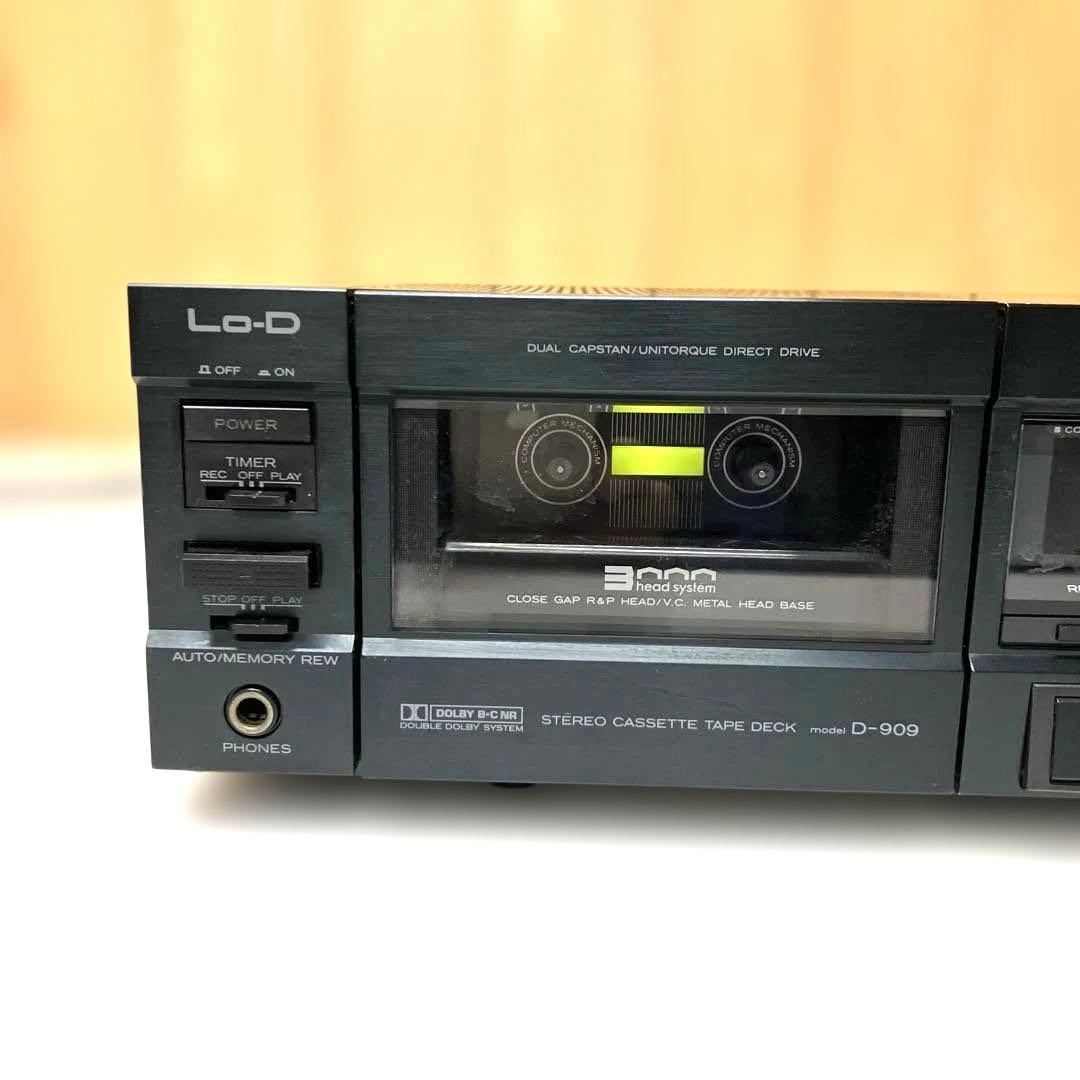 ESH010 日立 Lo-D D-909 ステレオカセットデッキ（ジャンク）
