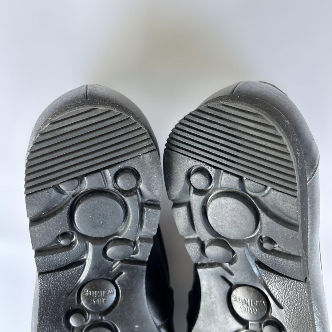 アシックスウォーキング　ペダラ　ローファー　黒　24.5 2E