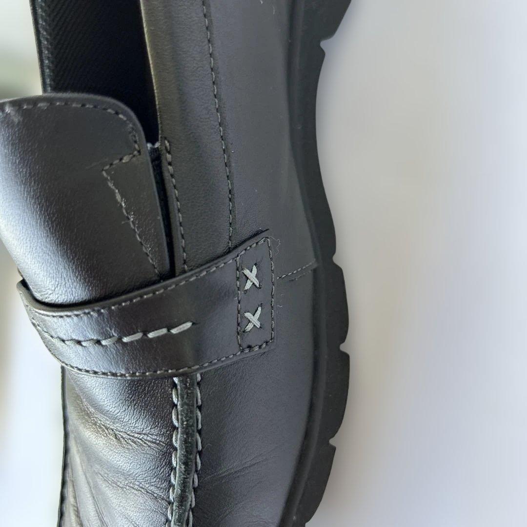 アシックスウォーキング　ペダラ　ローファー　黒　24.5 2E