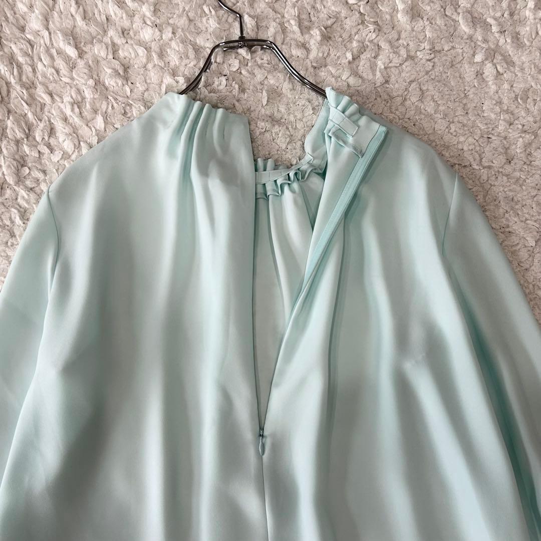 美品 セオリーリュクス 25SS ギャザー ストレッチ ウォッシャブル ブラウス