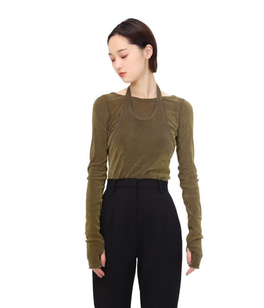 CLANE（クラネ） TULLE FLOCKY LAYERED TOPS 1美品