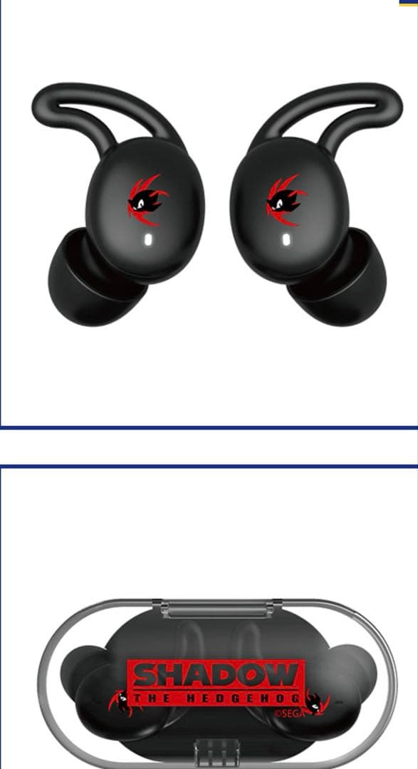 完全ワイヤレスイヤホン CP-TWS01D「シャドウ」モデル　SEGA