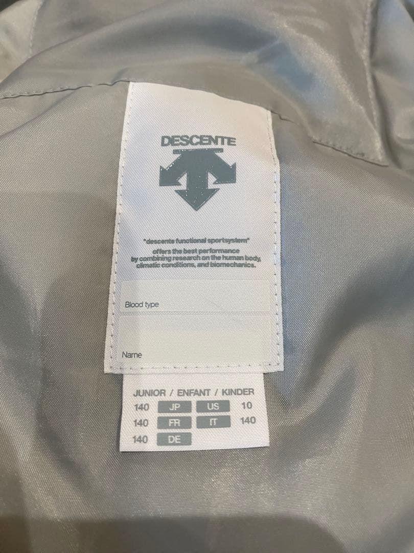 DESCENTE スキーウェア 黒 赤