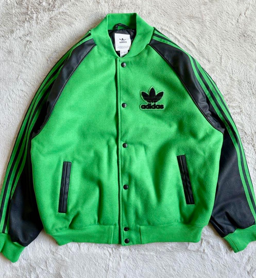 adidas グリーン スタジャン L