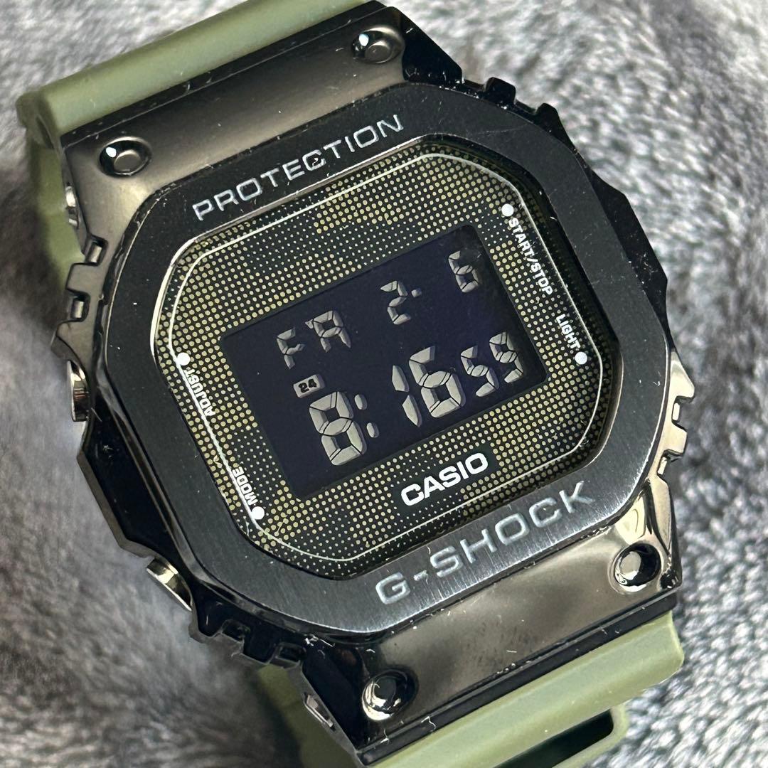 メタル×ミリタリー GM-5600B［美品］カーキグリーン G-SHOCK