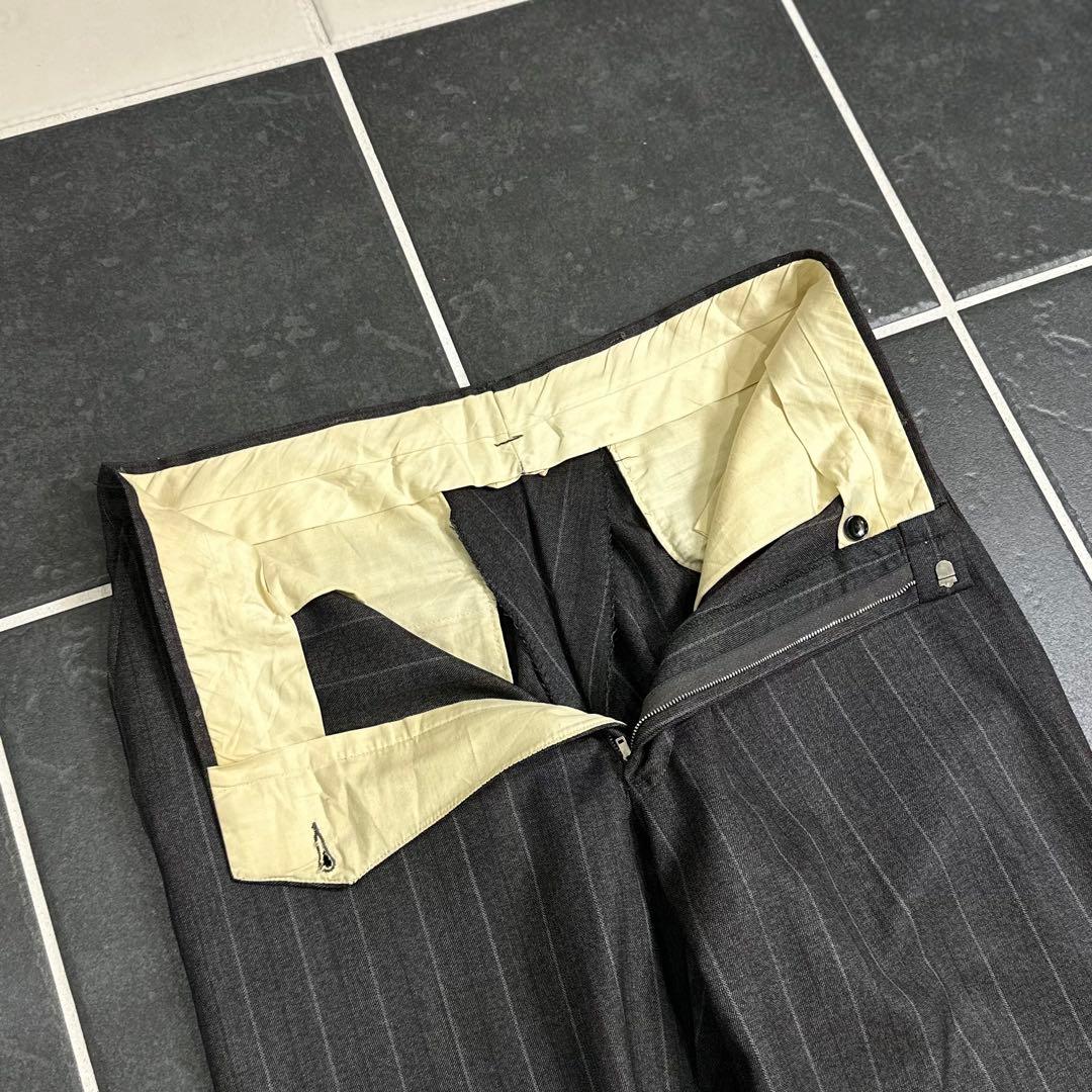 50s vintage 【ストレートスラックス　ストライプ　タロンジップ　高級】