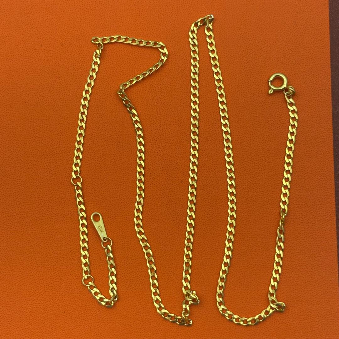 【極上美品】K18ゴールド ツイストチェーン喜平ネックレス 約45cm