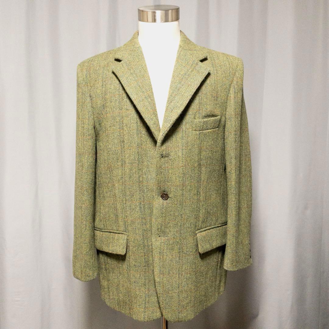 英国製 BOOKSTER ヘビーウエイト グリーン ツイード ジャケット