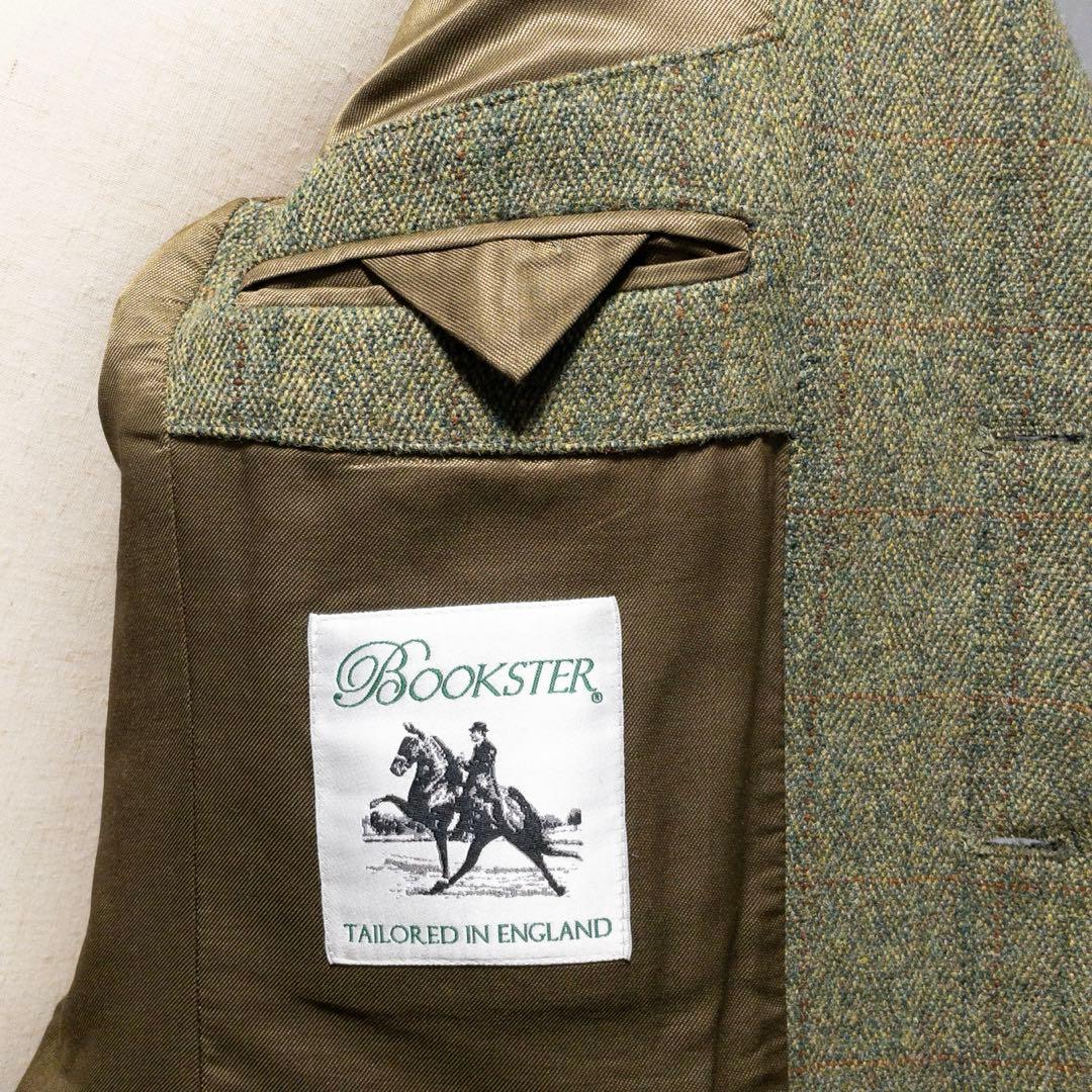 英国製 BOOKSTER ヘビーウエイト グリーン ツイード ジャケット