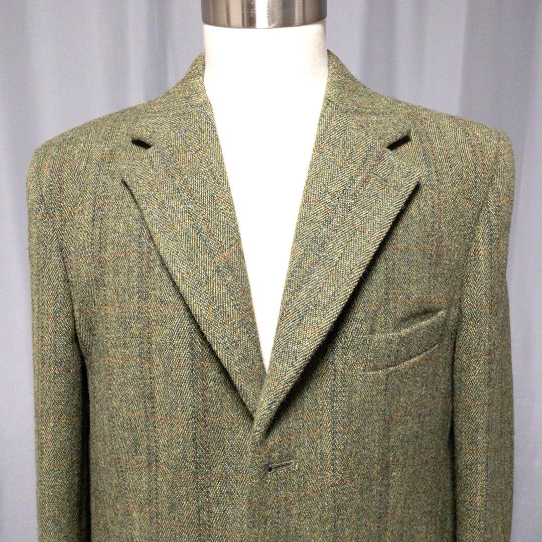 英国製 BOOKSTER ヘビーウエイト グリーン ツイード ジャケット