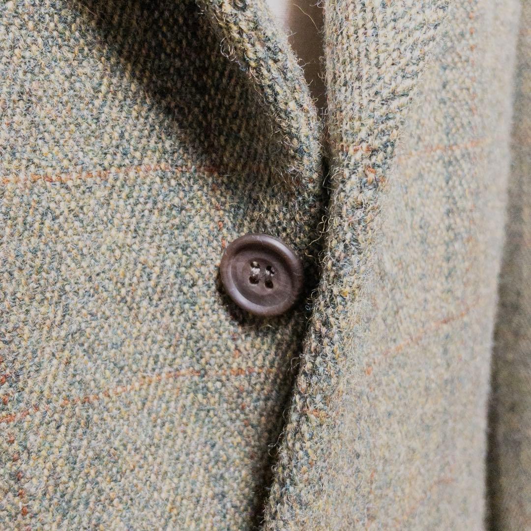 英国製 BOOKSTER ヘビーウエイト グリーン ツイード ジャケット