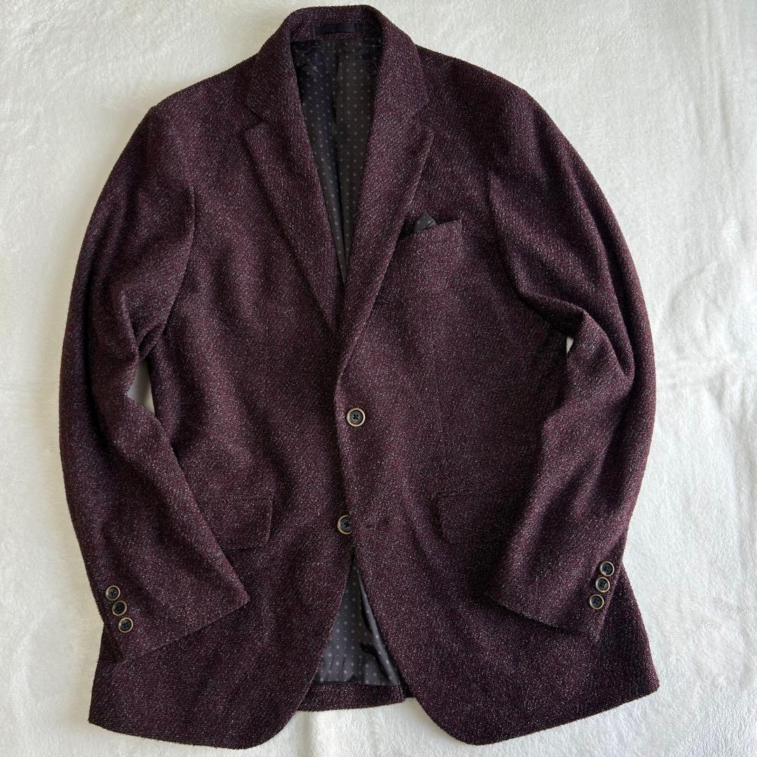 美品 定価5.8万 ジョセフアブード ツイードウール セットアップ ジャケットL