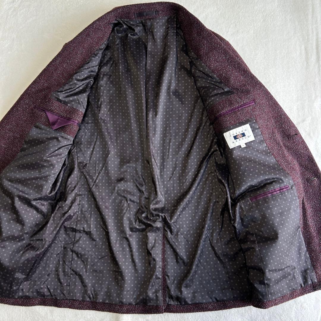 美品 定価5.8万 ジョセフアブード ツイードウール セットアップ ジャケットL