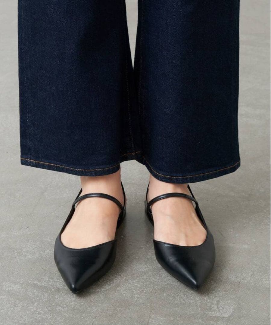 Le Talon GRISE ポインテッドストラップスリングバック　24cm