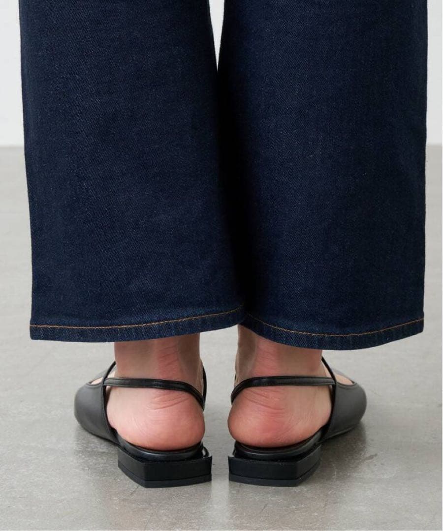 Le Talon GRISE ポインテッドストラップスリングバック　24cm