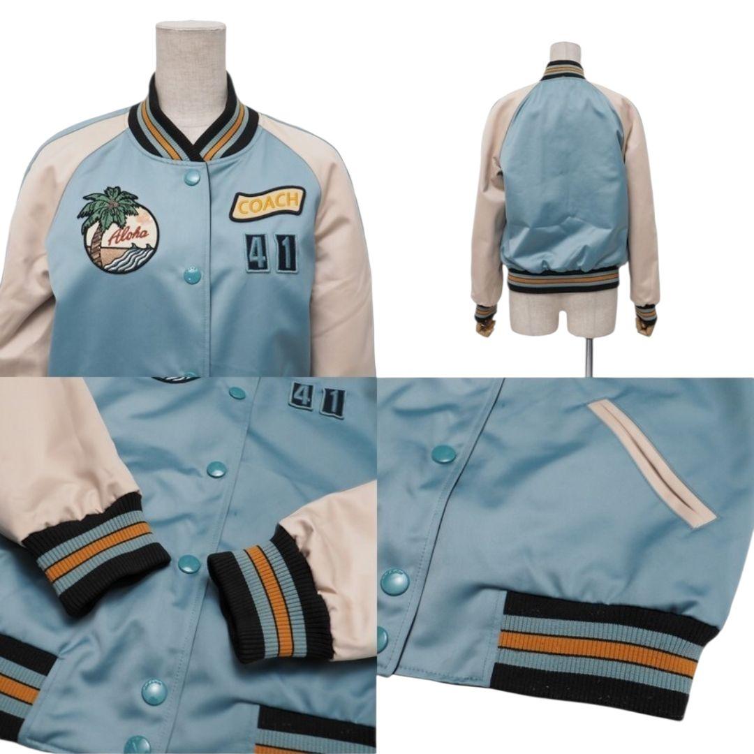 コーチ リバーシブルジャケット スタジャン ✨刺繍 ワッペン サイズM~L