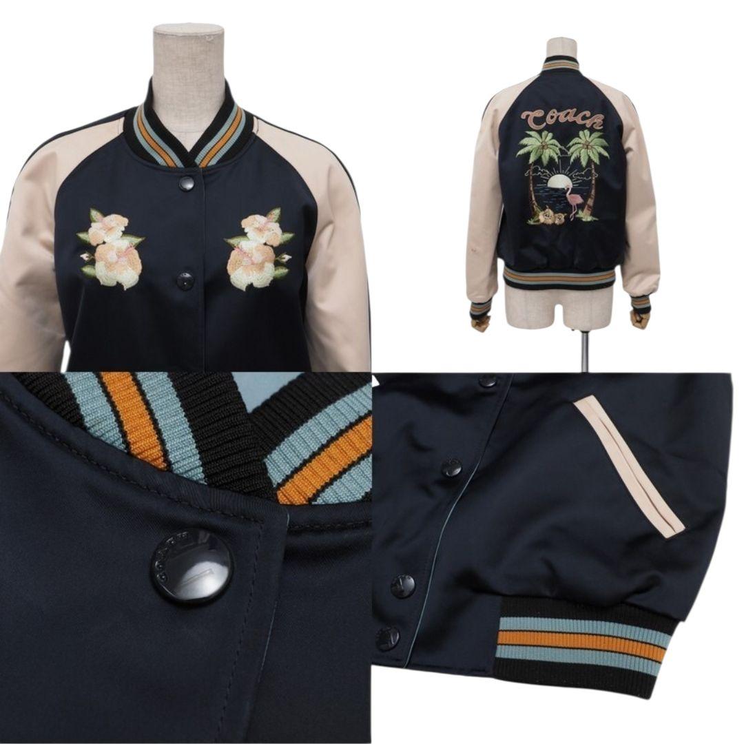 コーチ リバーシブルジャケット スタジャン ✨刺繍 ワッペン サイズM~L