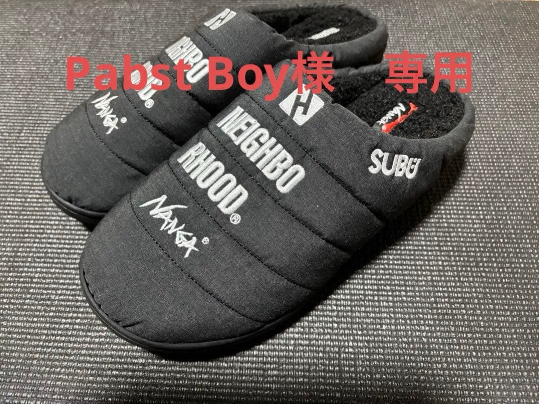 NEIGHBORHOOD SUBU サンダル ブラック 収納袋付き サイズ2