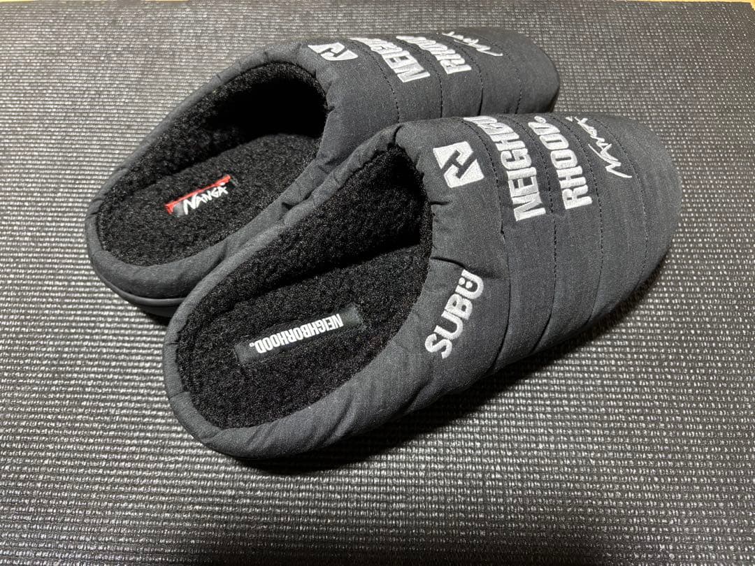 NEIGHBORHOOD SUBU サンダル ブラック 収納袋付き サイズ2