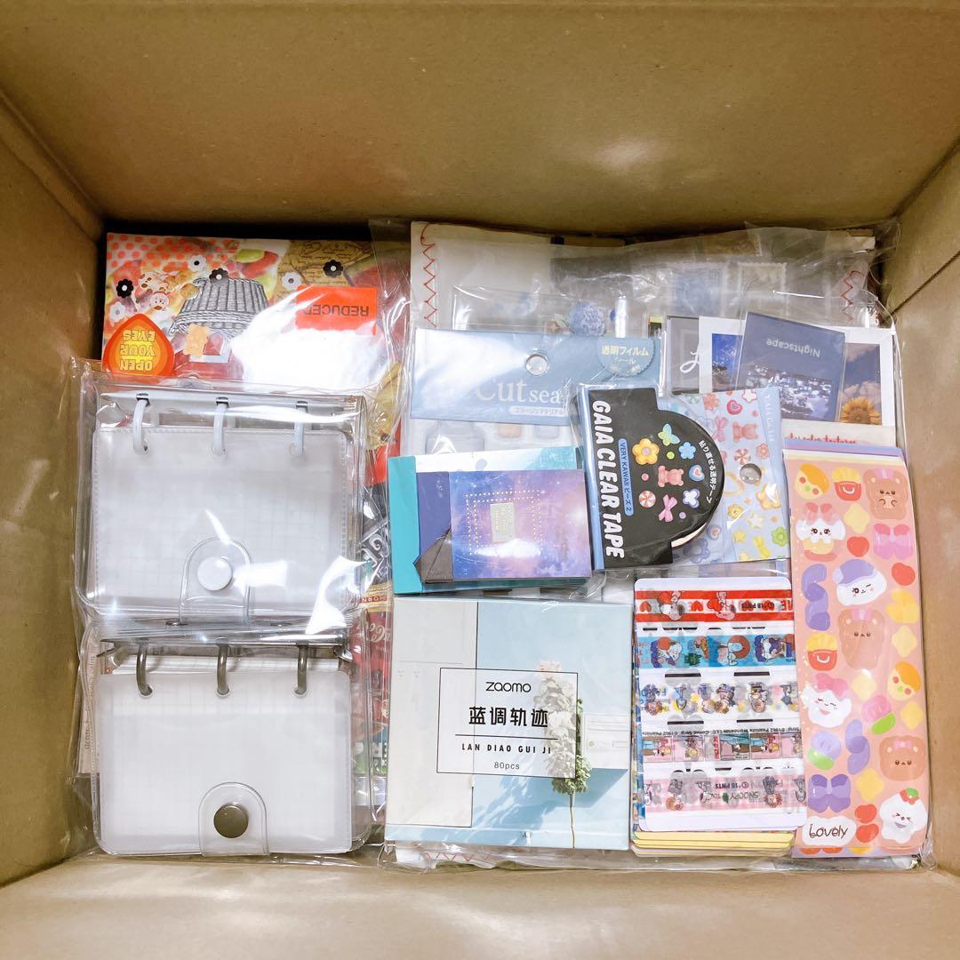 【80サイズ】デザぺ紙もの大量詰め合わせコラージュ素材 メモ シール