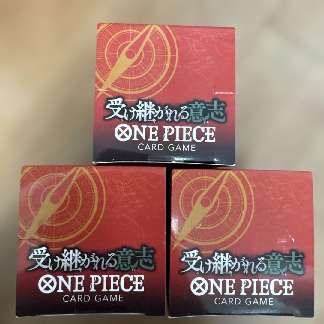 テープ付き★ONE PIECE カード 受け継がれる意志 BOX✖️3