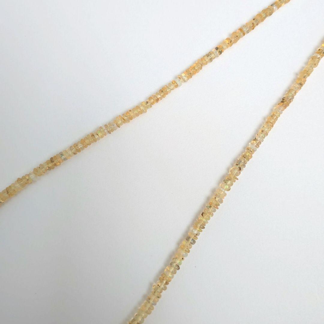 【値下げしました/美しい遊色】 K18 オパール ネックレス 約41.5cm