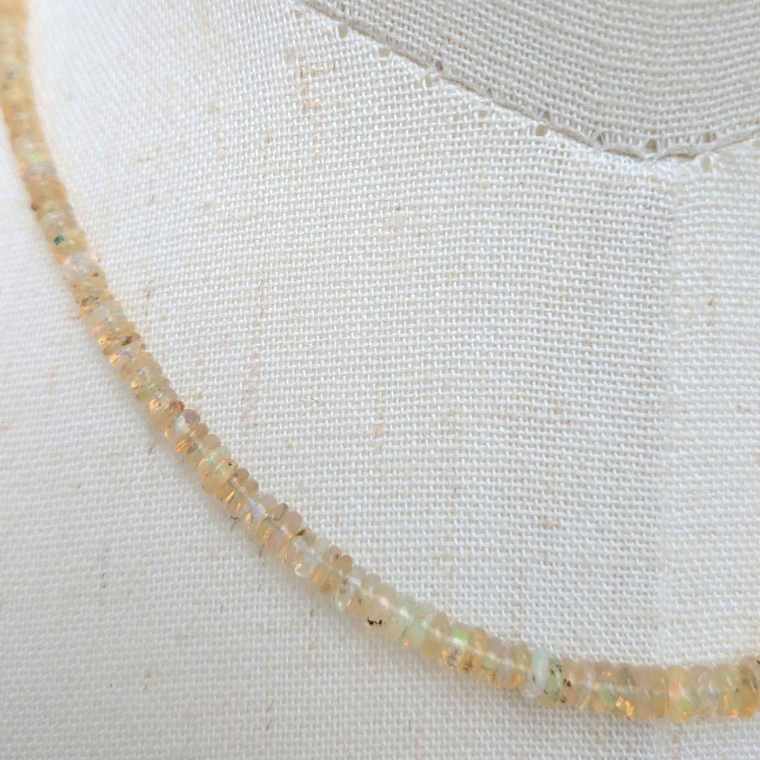 【値下げしました/美しい遊色】 K18 オパール ネックレス 約41.5cm