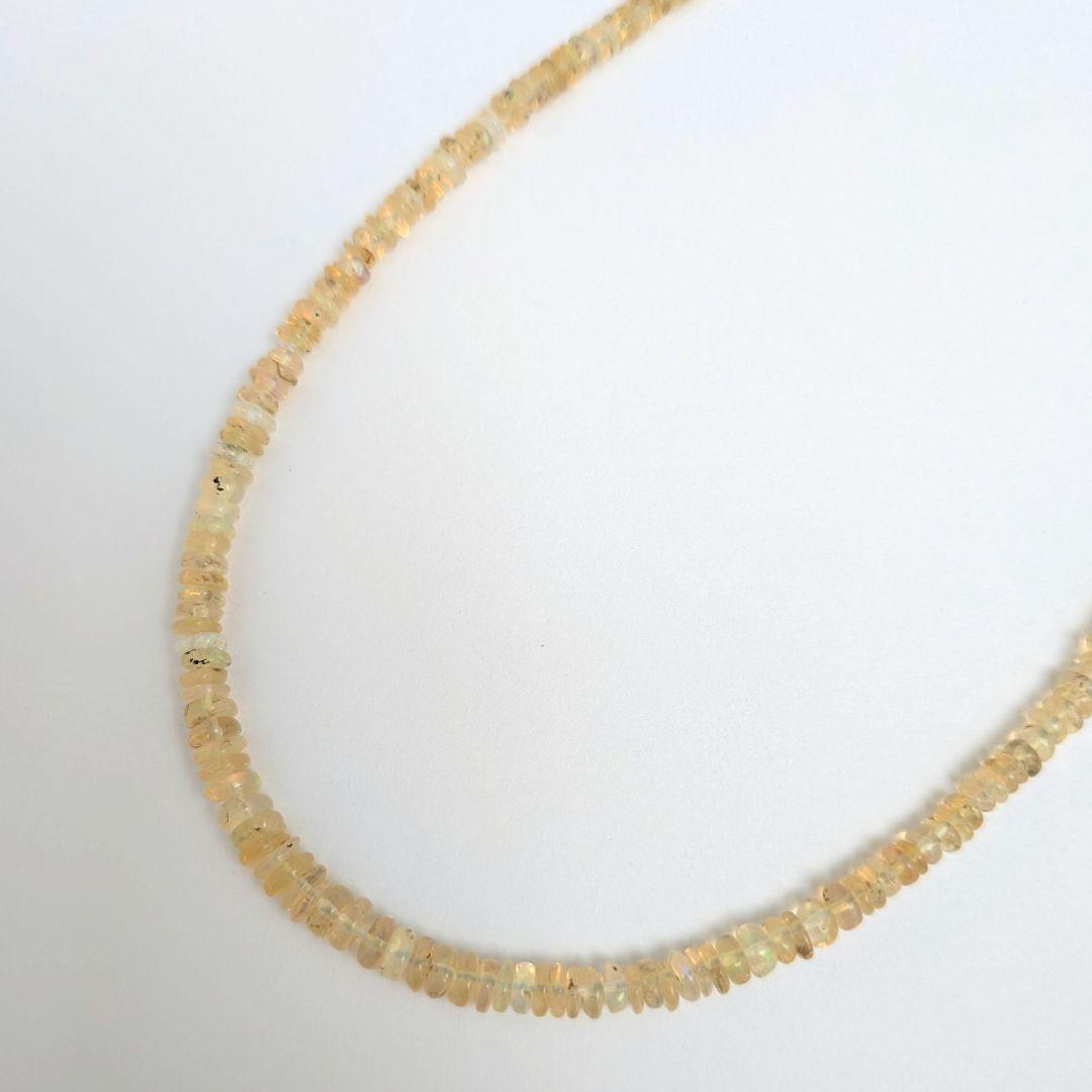 【値下げしました/美しい遊色】 K18 オパール ネックレス 約41.5cm