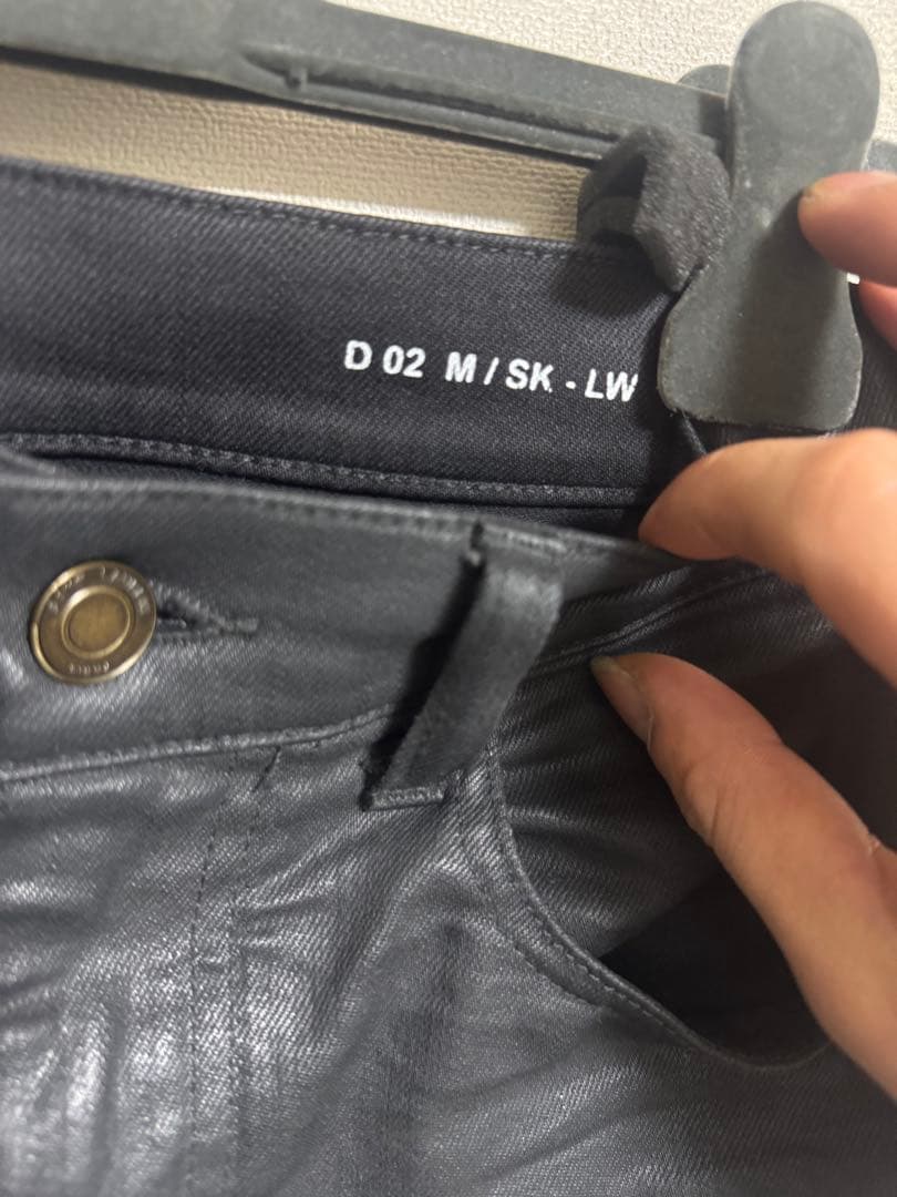 saint laurent コーティングデニムパンツ