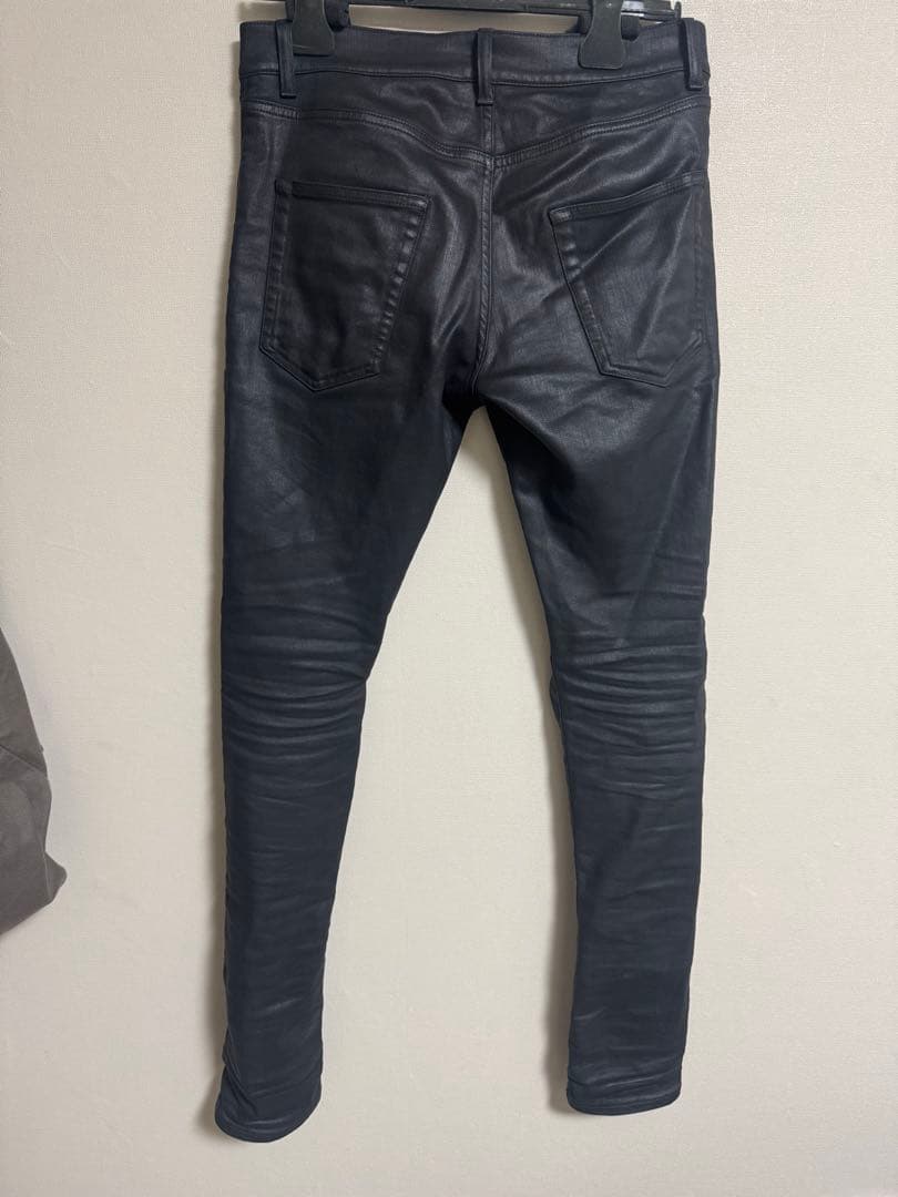 saint laurent コーティングデニムパンツ