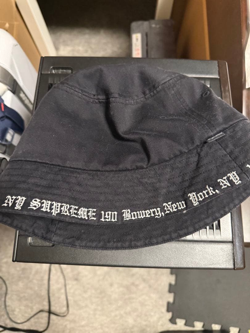 帽子 Supreme Embroidered Brim Crusher \"Black\"