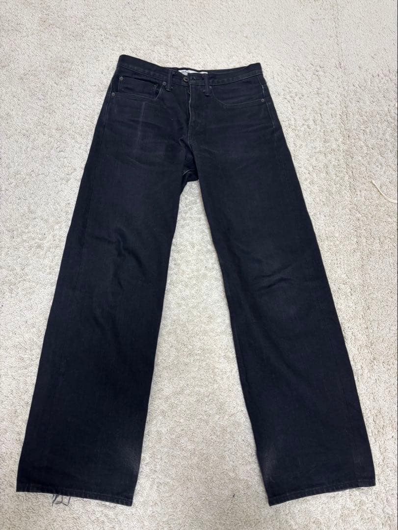 dairiku 21ss 27インチ ノンウォッシュデニム ブラック