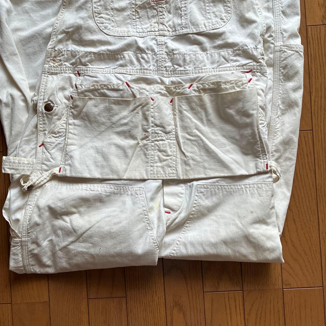 60s PAY DAYオーバーオールダブルニー　エプロン