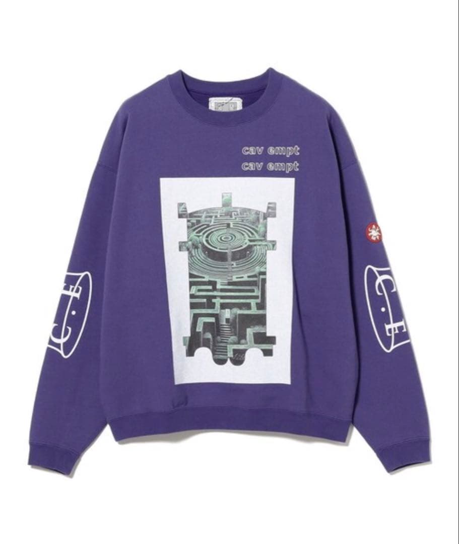 新品 c.e cavempt グラフィックスウェット パープル Lサイズ