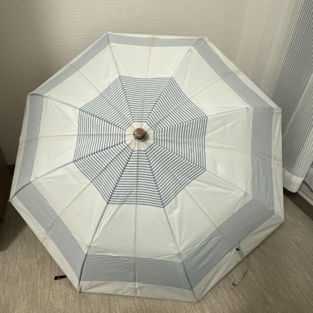 サンバリア100 ボーダー 2つ折り 日傘
