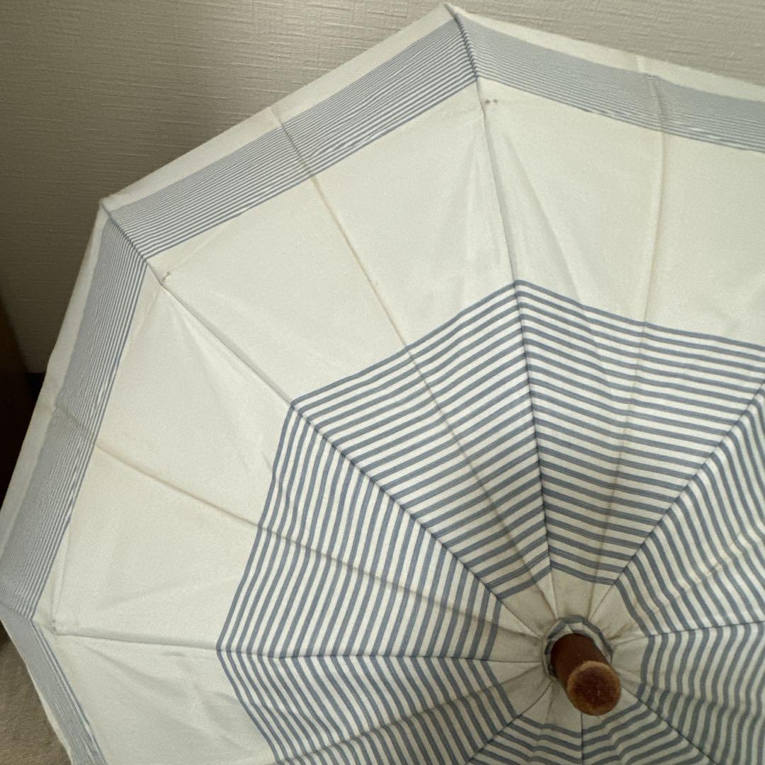 サンバリア100 ボーダー 2つ折り 日傘