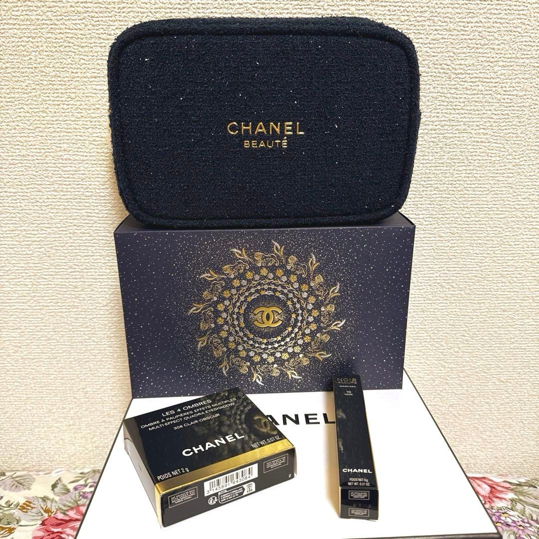 CHANEL クリスマスコフレ アイシャドウ マスカラ ポーチセット