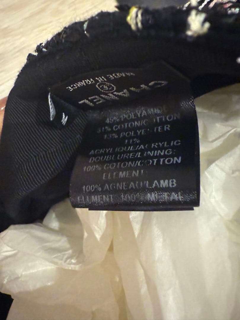 CHANEL ツィード　キャスケット