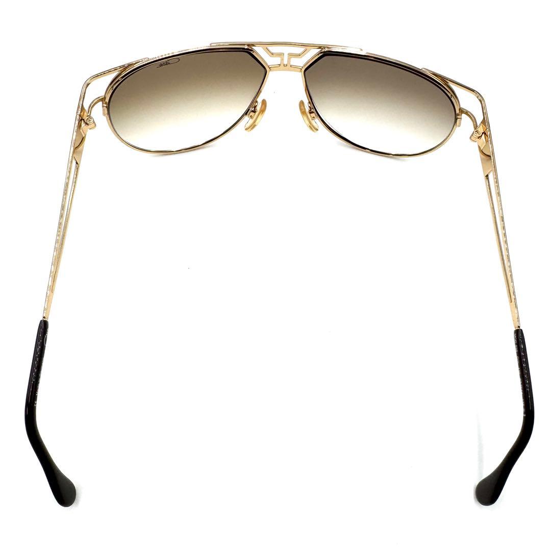 【美品】CAZAL カザール サングラス ゴールドフレーム×ブラウングラデレンズ